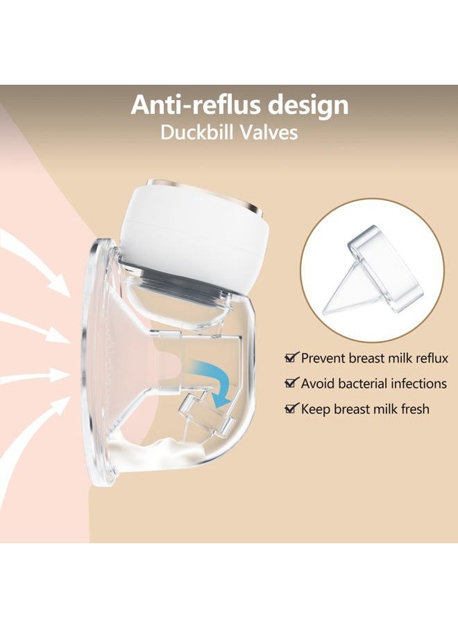 Onlyeah - Hands Free Breast Pump, Wearable Breast Pump Portable Breast Pump Electric Breast Pump Hands Free,3 Modes-9 Levels Painless Low Noise Touch Screen Baby Pump with 1 Pack (2) - Image 1