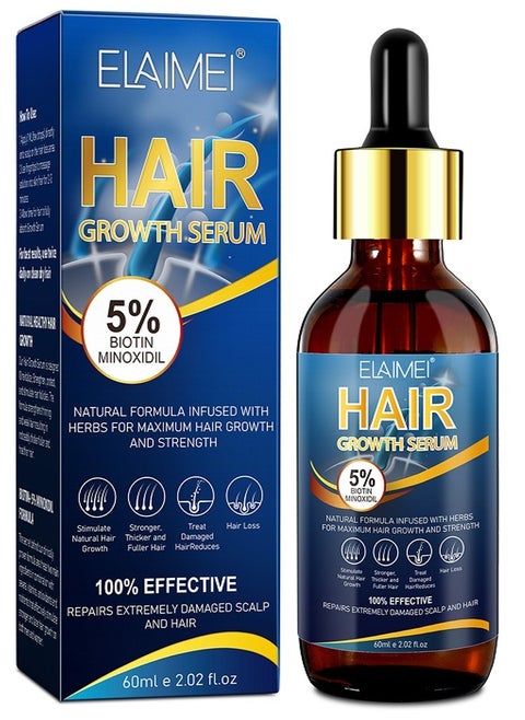 Eyelash, Eyebrow and Hair Growth Scalp Massage Oil (60ML)
