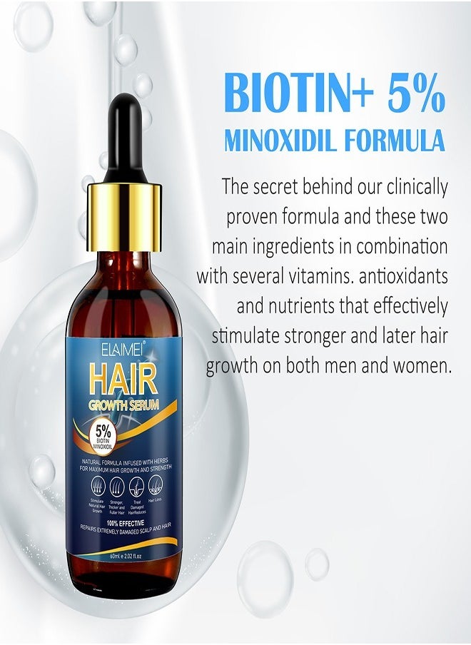Eyelash, Eyebrow and Hair Growth Scalp Massage Oil (60ML)