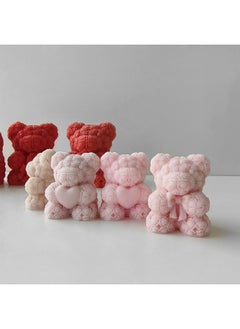 Generic Bear Aromatherapy Candle Mold Diy Valentine's Day Handmade Soap Expansion Stone Gift Chocolate Silicone Baking Tool-Specifications:Love Bear (8cm)J-0916  - Image 4