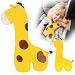 Resulzon Seat Belt Cover Pillow for Kids Car Seatbelt Cushion Shoulder Neck Support Protector Pad Soft Stuffed Plush Travel Vehicle Safety Belts Strap Pillow for Boys and Girls Headrest Giraffe - Image 2