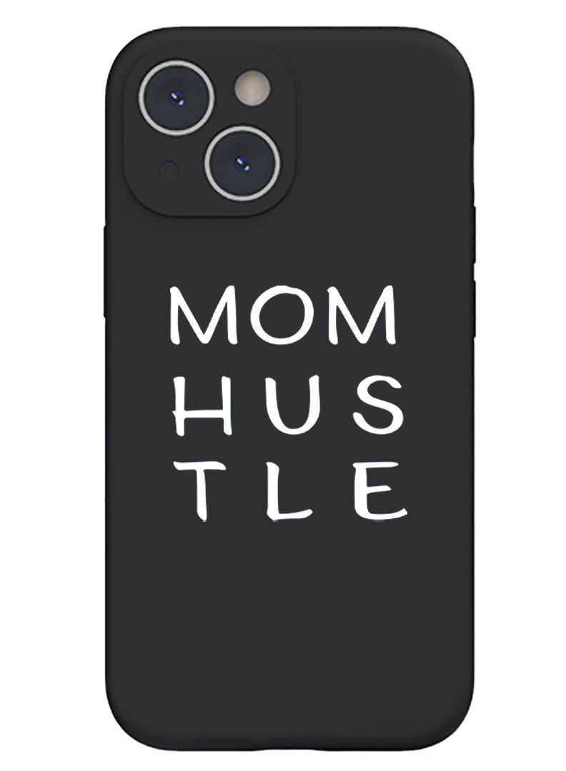Theodor Protective Slim Fit Case Liquid Silicone Cover with Full Body Protection Anti-Scratch Shockproof Case For iPhone 13 Black  - Never Stop Smilling - Image 1