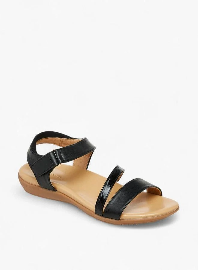 لو كونفورت صنادل بأشرطة مع إغلاق بخطاف وحلقة