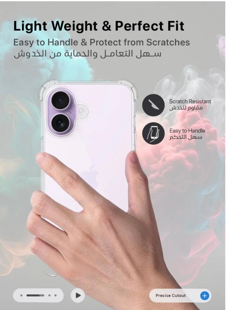 iPhone 17 Case Clear Cover Anti-Yellowing Cases with Screen Protector and Camera Lens Protector, Full Coverage Set for Apple iPhone 17 6.3 inch - Image 3