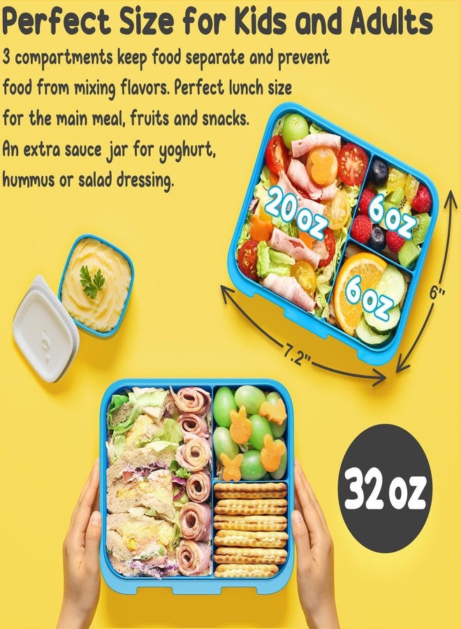 Fimibuke Bento Lunch Box for Kids - Toddler Bento Snack box with 3 Compartments, Stainless Steel Insulated Water Bottle, Lunch Bag, Ice Pack Set, Back to School Birthday Gifts for Ages 3-12 Girls Boys - Image 5