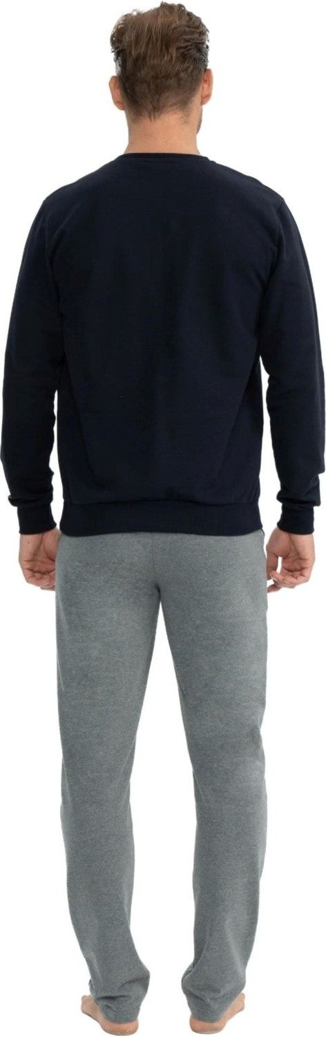 U.S. Polo Assn. 18824 Men's Navy Blue Long Sleeve Round Neck Two Thread Tracksuit Set - Image 4