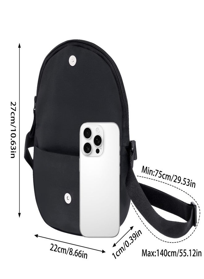 Rancco Crescent Bag Shoulder Bag for Women Men, Fashion Nylon Folding Crossbody Bag with Adjustable Strap, Lightweight Shoulder Bags with Inner Pocket For Outdoors Travel Work - Image 2
