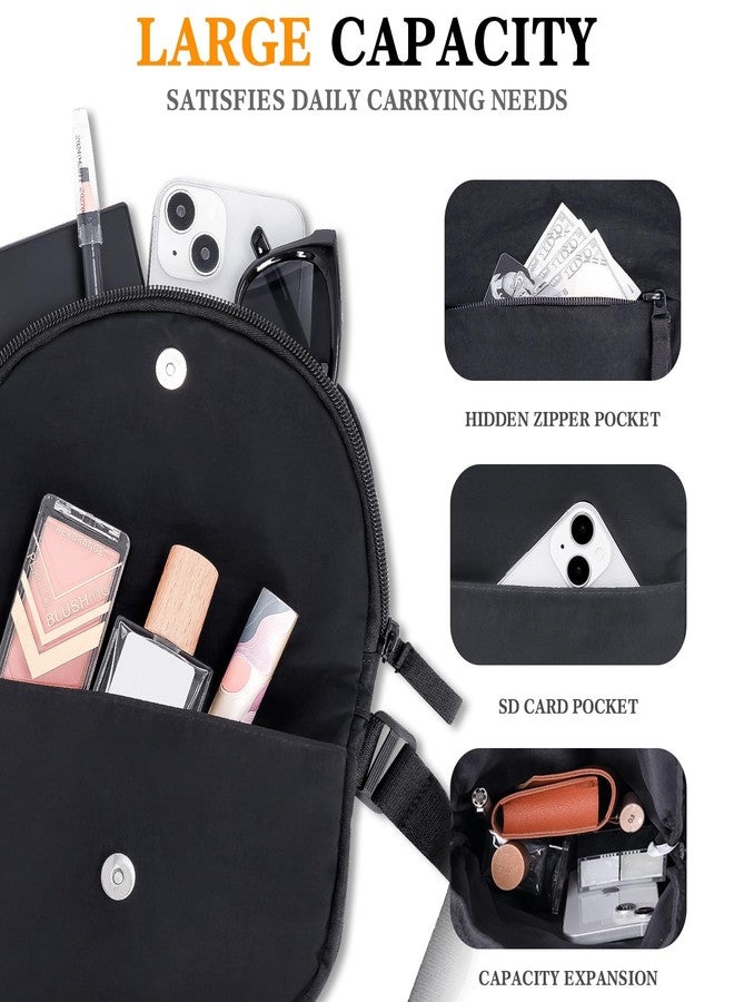 Rancco Crescent Bag Shoulder Bag for Women Men, Fashion Nylon Folding Crossbody Bag with Adjustable Strap, Lightweight Shoulder Bags with Inner Pocket For Outdoors Travel Work - Image 3