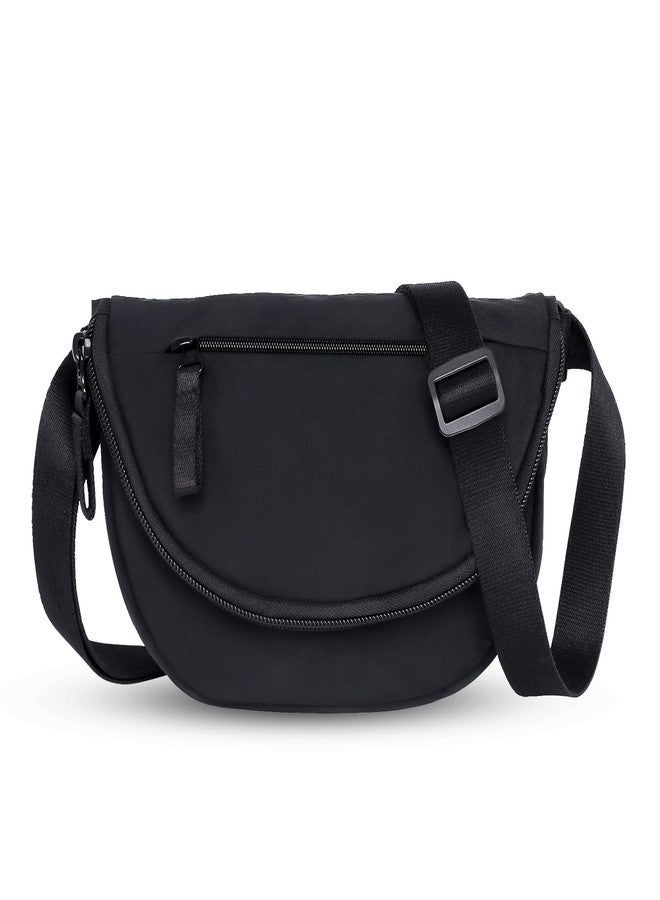 Rancco Crescent Bag Shoulder Bag for Women Men, Fashion Nylon Folding Crossbody Bag with Adjustable Strap, Lightweight Shoulder Bags with Inner Pocket For Outdoors Travel Work - Image 1