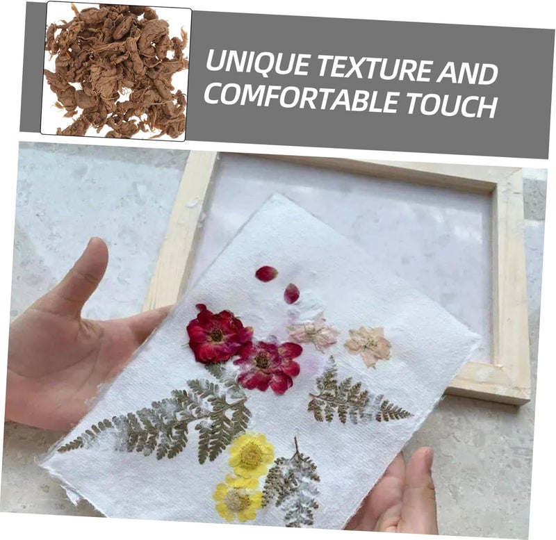 Gadpiparty Wooden Paper Pulp for Boys and Girls DIY 1 Pack of Natural Log Pulp for Handmade Papermaking Crafts Material for Paper Arts and Creative Projects - Image 3