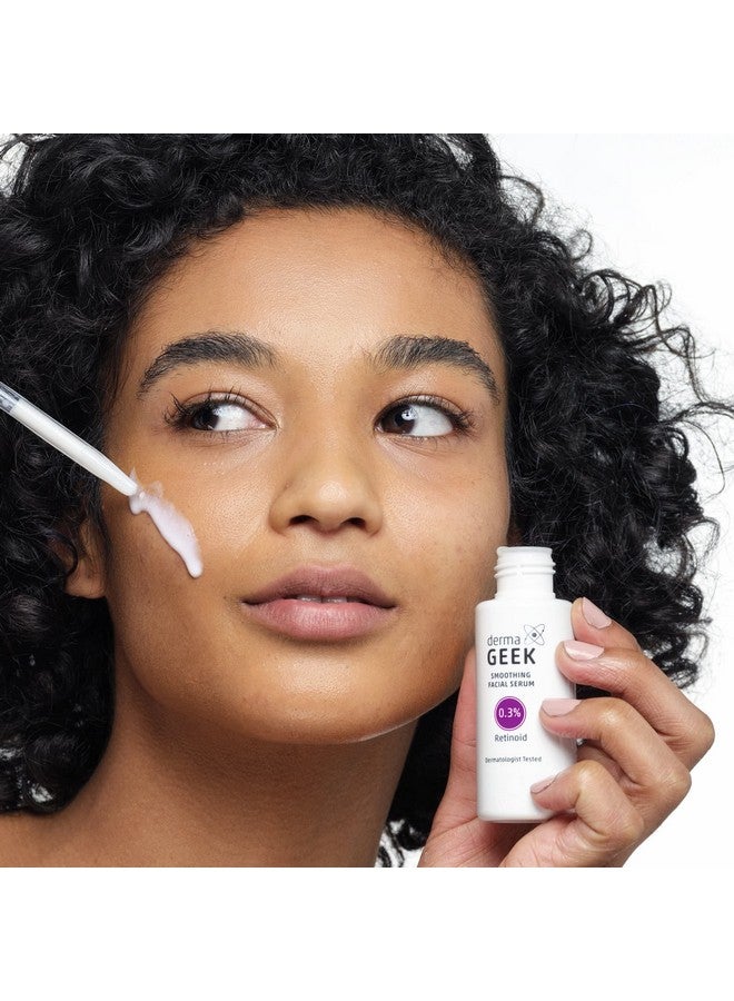 DERMA GEEK Smoothing Facial Serum 0.3% Retinoid For Fine Lines And Wrinkles - Image 4