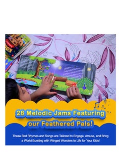 Kiddale Pack of 2 Musical Birds Nursery Rhymes and Aquatic Rhymes Sound Book for 1+ Year Old|Interactive Touch n Play Sound Book|Learning & Education for 1-3 Years Old|Sing Along Books  - Image 4