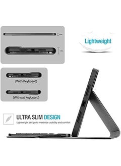 Procases Keyboard Case For Ipad Mini A17 Pro 7Th Gen 2024 Ipad Mini 6 2021 Detachable Wireless Keyboard Protective Cover Cases For 8.3 Inch Ipad Mini 6Th Generation Gen Keyboard Case Black  - Image 5