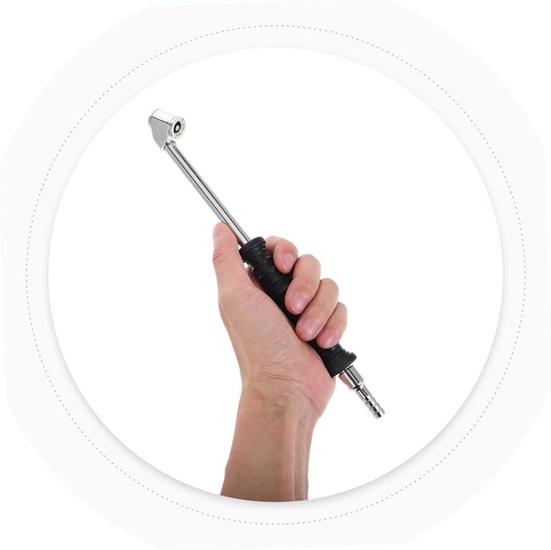 مقبض هواء إطارات مزدوج الرأس مع ذراع يدوي لنفخ إطارات الدراجات النارية، أداة محمولة - Image 4