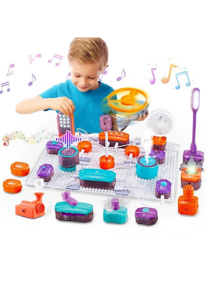 VATOS Science Circuit For Kids, 53Pcs Diy Electronics Exploration Kit With 150+ Projects, Physics Science Experiments Circuit Board Kit, School Family Stem Educational Toy Gift For Boys Girls Ages 6+ - Image 1