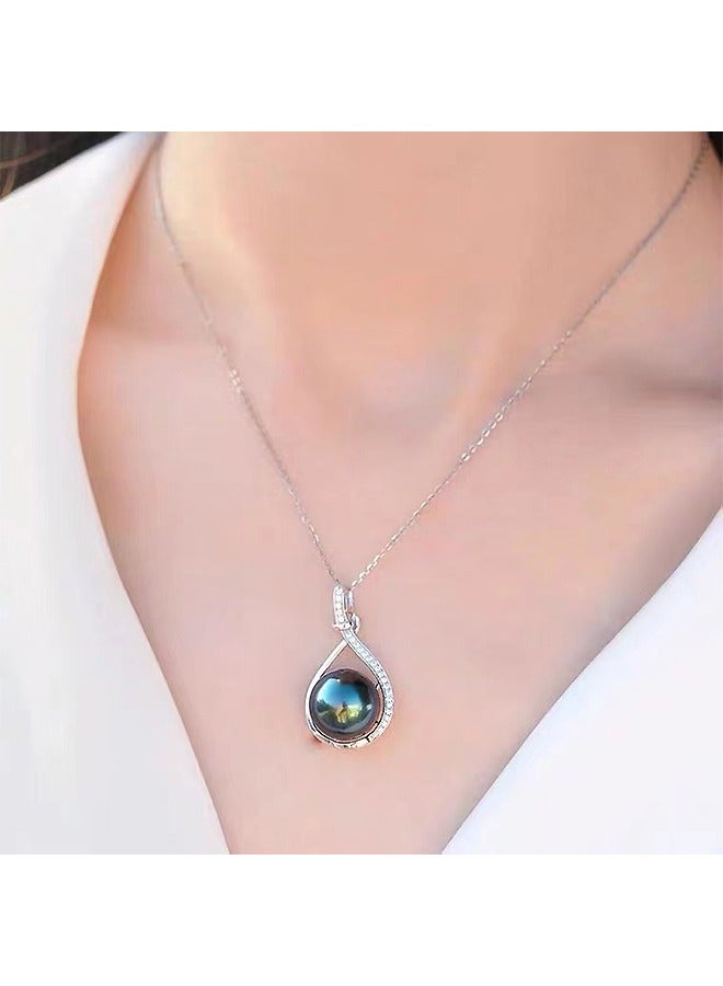 Beyond Freshwater Pearls Necklace, Anti Rust and Anti Fading Alloy Necklace, Fashion Jewelry Gift (Black) - Image 4