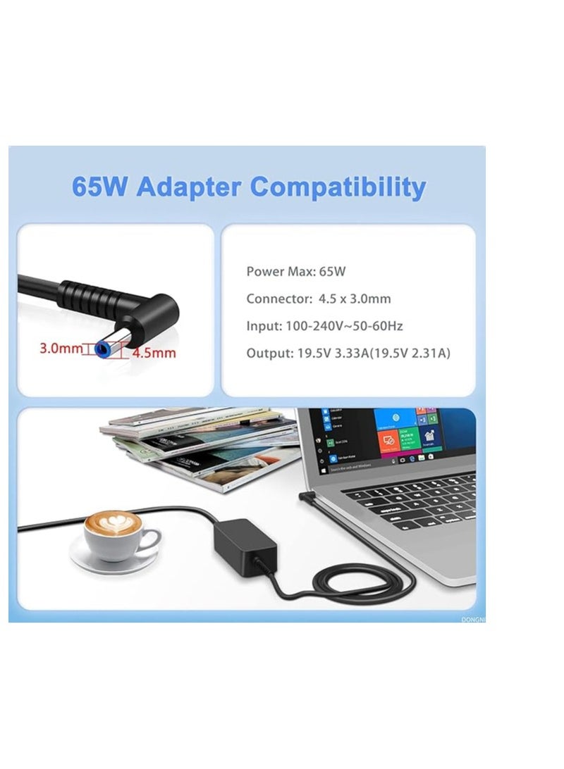 Terabyte HP AC Power Laptop Adapter Charger 19.5V 3.33A 65W - Image 2
