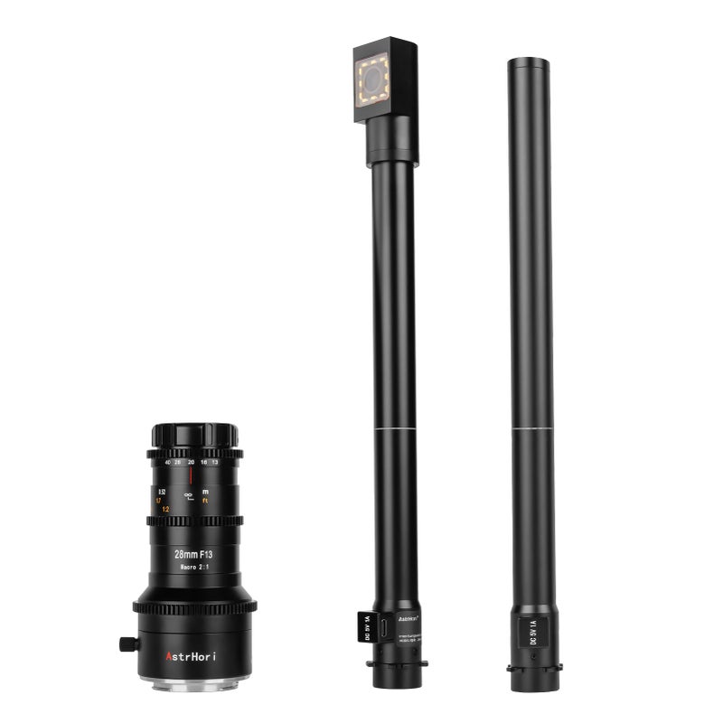 AstrHori 28mm F13 Upgrade DirectView 90 Periprobe Lens 2X Manual Macro Lens with 360 Rotating Base for LeicaPanasonicSigma L Mount Mirrorless Cameras FPS5S1S1RS1HSLTLTL2etc