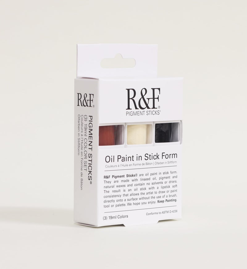 R&F Handmade Paints - Professional Oil Pigment Stick, Begin - Set of 3 19ml - Image 4