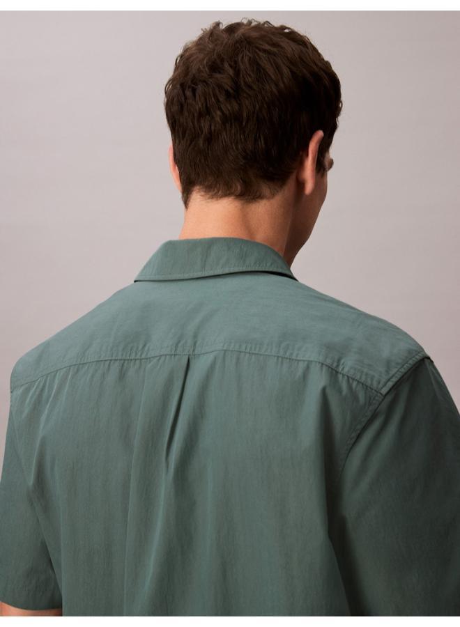 Calvin Klein Jeans Relaxed Cotton Blend Short Sleeve Shirt - Image 2