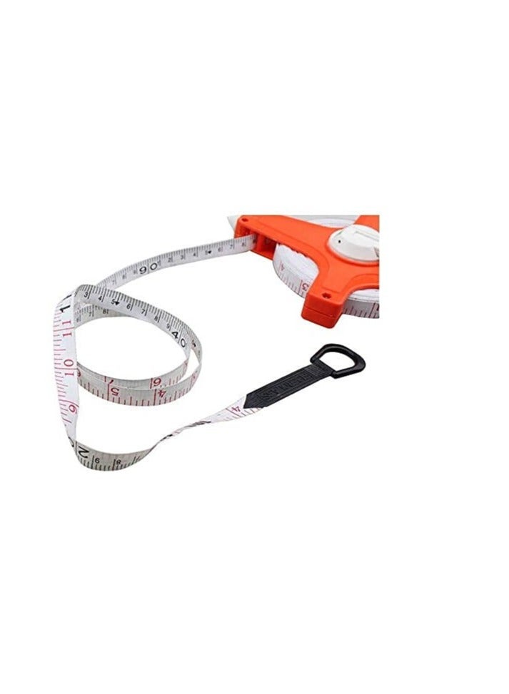 Beauenty Open Reel Fiberglass Tape Measure, Open Reel Dual Sided Fiberglass Tape Measure for Engineer - Image 3