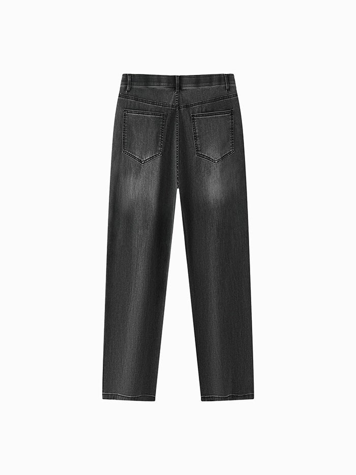 سيمير بنطلون جينز بلون موحد للرجال - Image 3