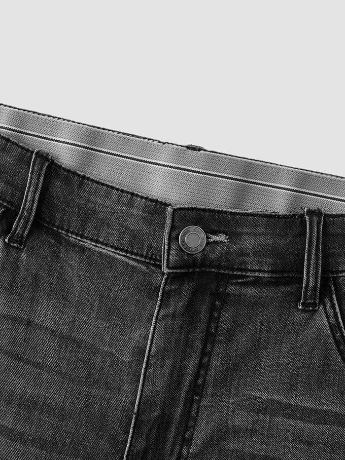 سيمير بنطلون جينز بلون موحد للرجال - Image 4