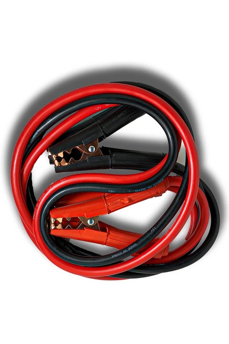 Jumper Cable for Car Battery, Heavy Duty Automotive Booster Cables For Jump Starting Dead or Weak Batteries - Black yallwo -400A-2.5M