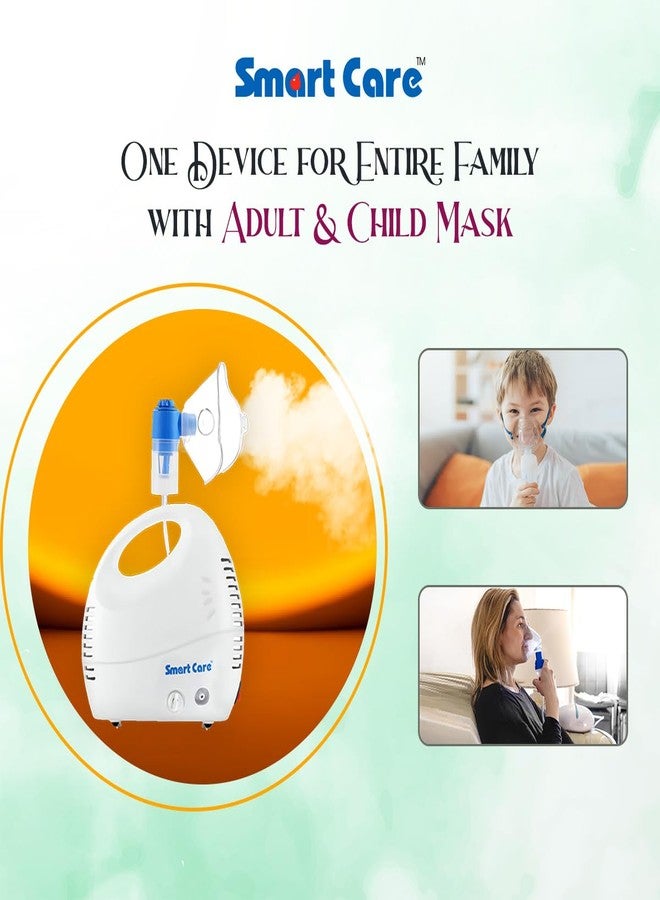 SMARTCARE Nebulizer NB03 - Compact, Portable, and Easy-to-Use Nebulizer for Quick Relief from Breathing Difficulties with Powerful Performance, High Medication Capacity, and One-Button Operation - Image 5