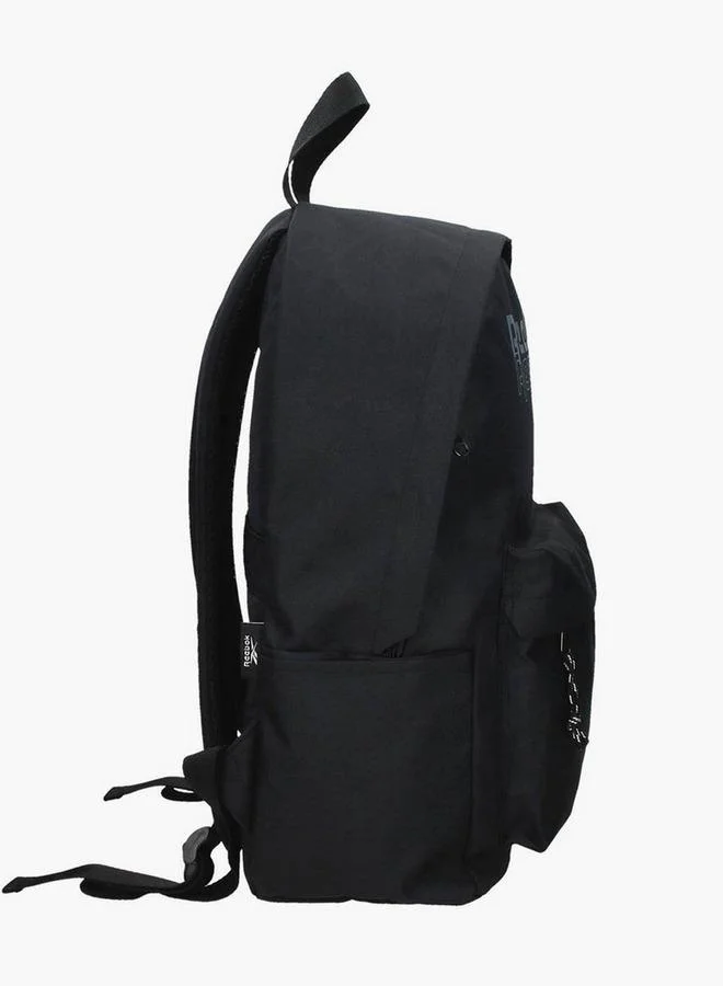 Reebok Logo Print School Backpack With Adjustable Straps And Zip Closure - 38X19X43 Cm