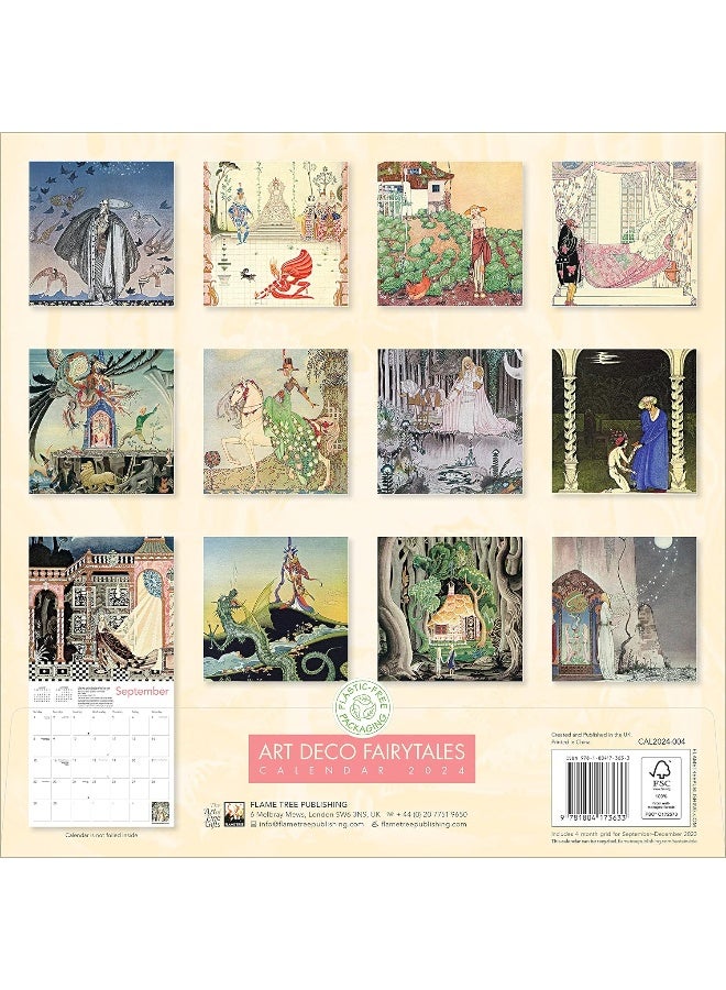 Art Deco Fairytales Wall Calendar 2024 (Art Calendar)  - Image 2