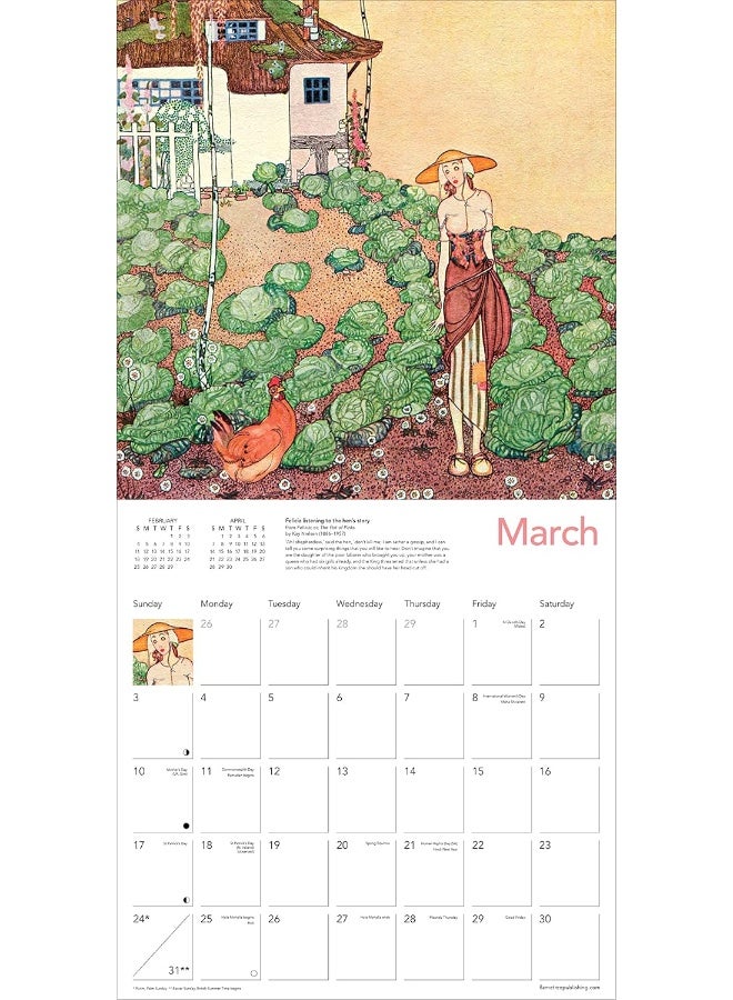 Art Deco Fairytales Wall Calendar 2024 (Art Calendar)  - Image 3