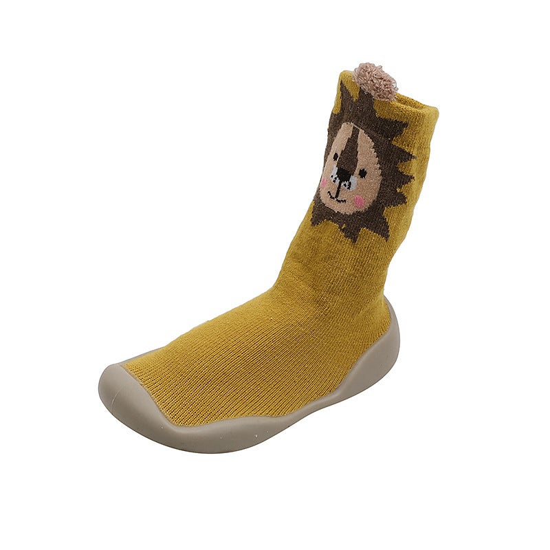Qi Ta Kids Socks Shoes Spring/Autumn Toddler Walking Shoes Cartoon Floor Shoes Waterproof Non-Slip Mid-Calf Socks - Image 5