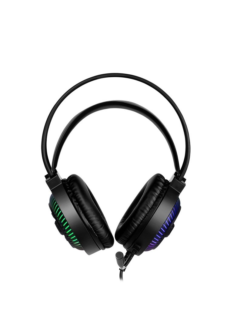 XTRIKE ME Gaming Headset GH510 USB RGB - Stereo Surround Sound - RGB Lighting - 50MM Drivers - LEATHER Ear Cups  - Image 4