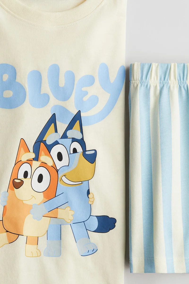 اتش اند ام Printed cotton jersey pyjamas