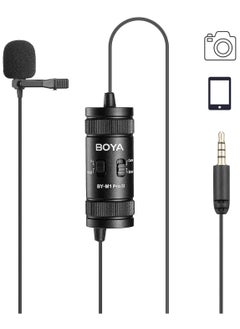 BOYA BOYA by-M1 Pro II Lavalier Microphone Noise Cancelling Omnidirectional Mic with Monitoring Port for YouTube Tiktok Interview Broadcast Content Creation  - Image 1