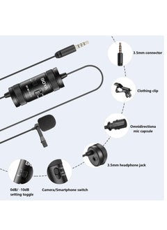 BOYA BOYA by-M1 Pro II Lavalier Microphone Noise Cancelling Omnidirectional Mic with Monitoring Port for YouTube Tiktok Interview Broadcast Content Creation  - Image 3