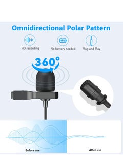 BOYA BOYA by-M1 Pro II Lavalier Microphone Noise Cancelling Omnidirectional Mic with Monitoring Port for YouTube Tiktok Interview Broadcast Content Creation  - Image 2