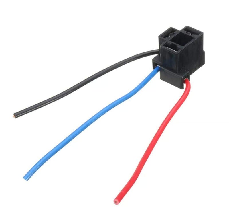 Auto-Ex 2 pc 12V H4 Headlight HB472 472 3 Pin Replacement Car Bulb Socket Holder Repair Connector Plug Wire Wiring Cable - Image 4