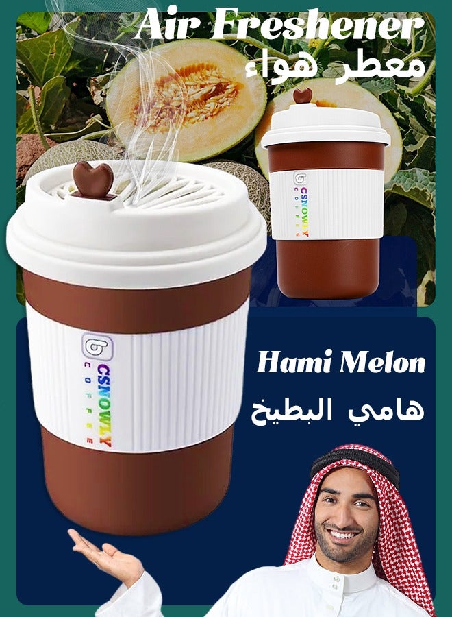 CSNOWLY Solid Air Freshner - Made with Plant Essential - Odor Eliminator - Gel Scent Freshener - Coffee Cup Shape - Solid Essential Oil - 220g - Image 1