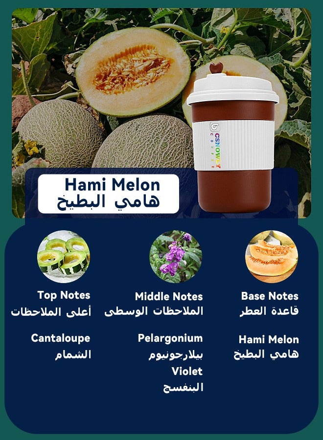 CSNOWLY Solid Air Freshner - Made with Plant Essential - Odor Eliminator - Gel Scent Freshener - Coffee Cup Shape - Solid Essential Oil - 220g - Image 3