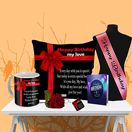 ME  YOU ME & YOU Cushion, Ceramic Mug, Sash, Greeting Card, Keychain, Rose (12x12 Inch, Multicolour) - Image 1
