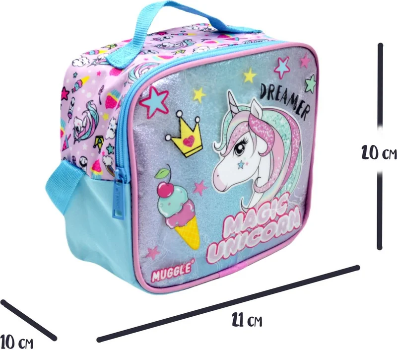 muggle Unicorn Pink Lunchbox with Thermos (MU-7860)