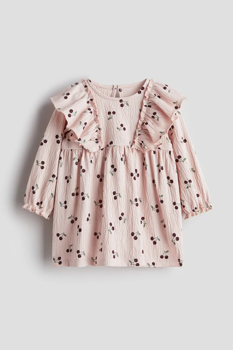 H&M Crinkled cotton dress