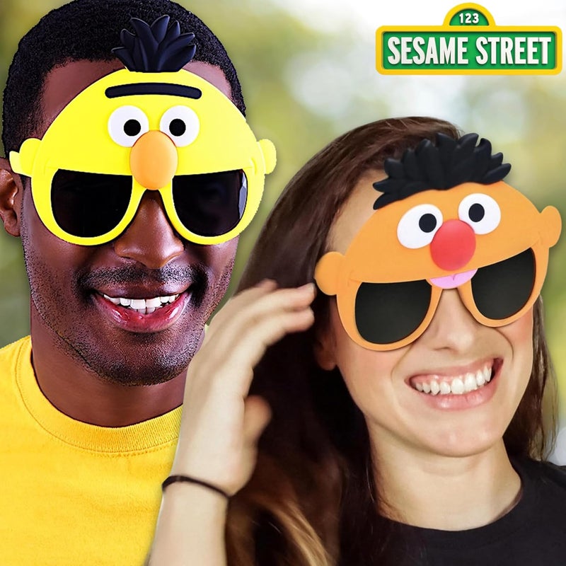 Sun-Staches Official Sesame Street Sunglasses | Ernie, Bert, Elmo, Cookie | Costume Accessory Mask | One Size Fits Most - Image 4