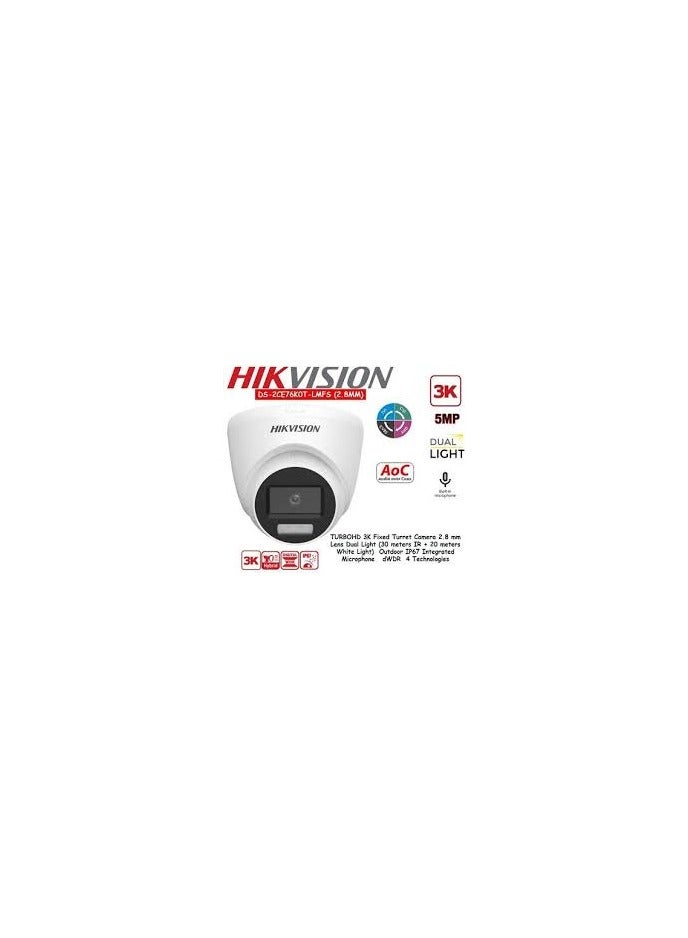 HIKVISION DS-2CE76KOT-LPFS 3k Smart Hybrid Light - Image 2