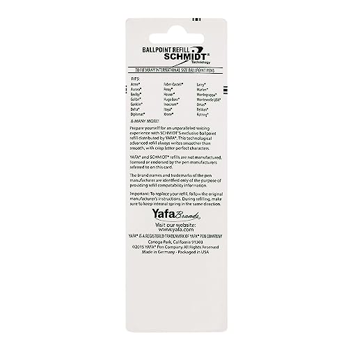 Schmidt P900 Ballpoint Tc Ball Parker Style Refill Medium, Green, 2 Pack Blister (SC58138) - Image 2
