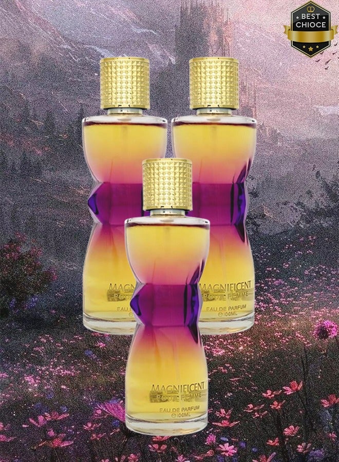 ماغنيفيسنت 3 قطع عطر ماجنيفيسنت للنساء 100 مل - Image 1