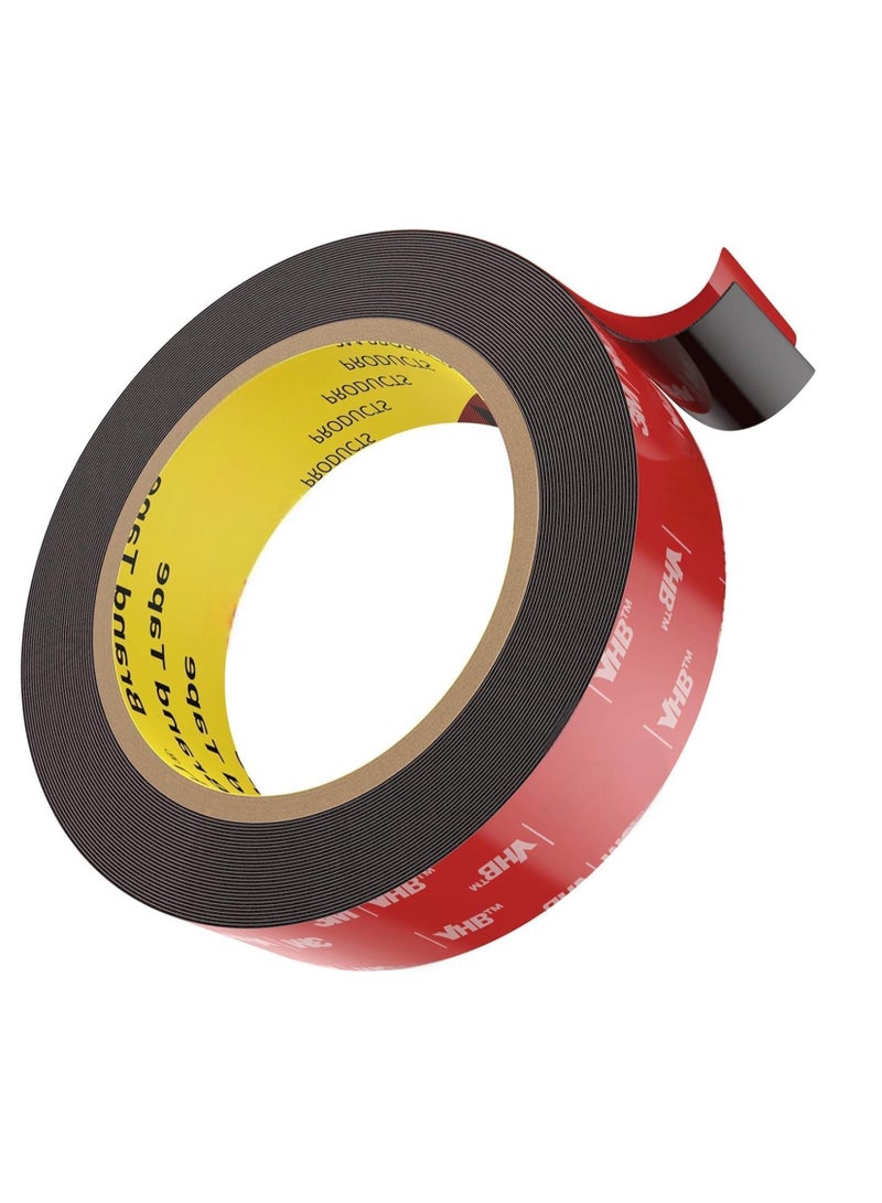 Generic Heavy Duty Double Sided Tape - 25mm x 3m, 1.1mm Thick, Mounting Adhesive Foam Tape for Automotive, Home, Office Decor (25mm x 3m)  - Image 1