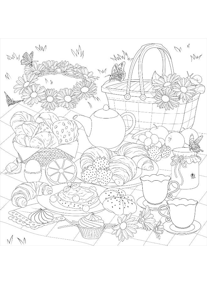 Cottagecore Adult Coloring Book (31 Stress-Relieving Designs)  - Image 2